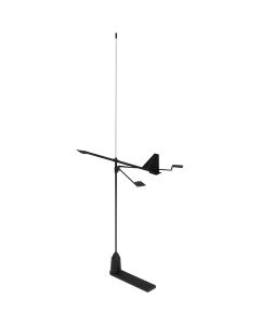 Hawk VHF Antenne med Vindindikator  20m kabel og beslag 3dB 90cm