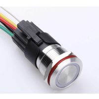 Super High Quality double led colours switch , with socket and silicon cover .