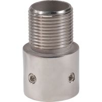 Shakespeare 4705 Stainless Adapter -  25mm tube for 1”-14mm Male