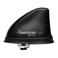Shakespeare DORSAL VHF Antenna, tailor-made for small boats with its sleek and compact fin-shaped design. 
