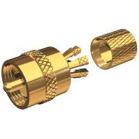 Shakespeare PL-259-CP-G Gold Plated Solderless Center Pin Antenna Connector
